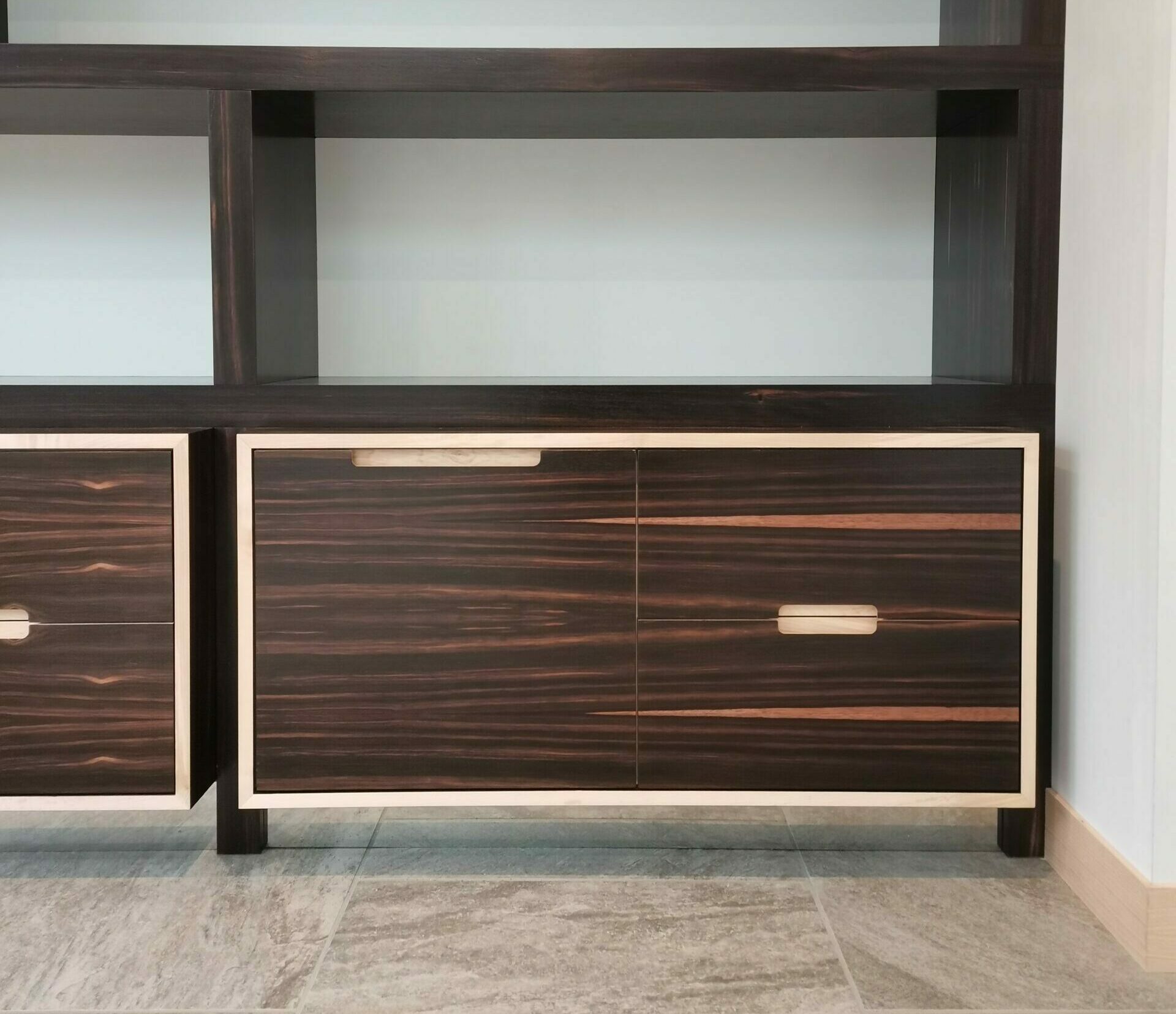 bibliothèque ébéne Macassar